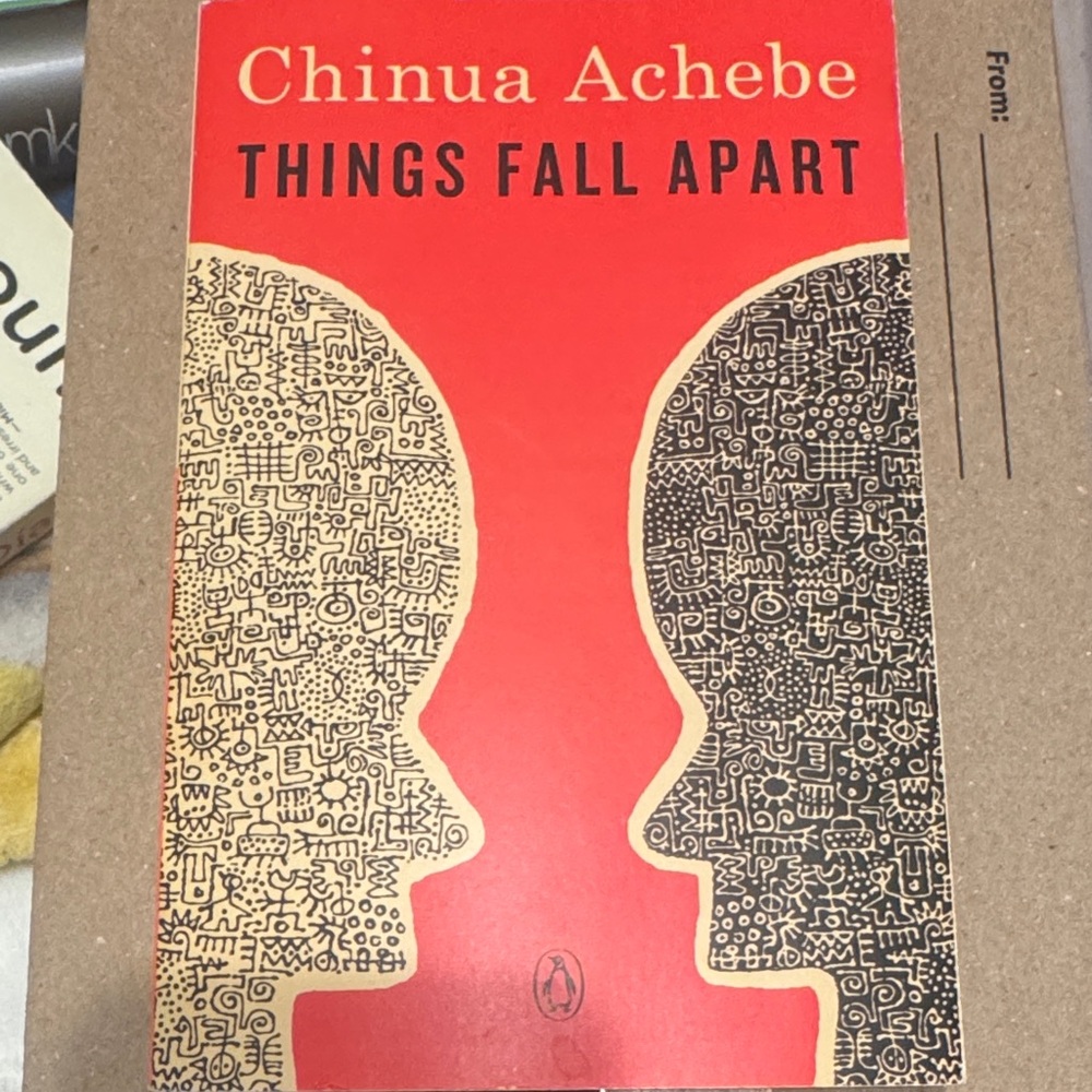 'Things Fall Apart' Red and Black Art Print